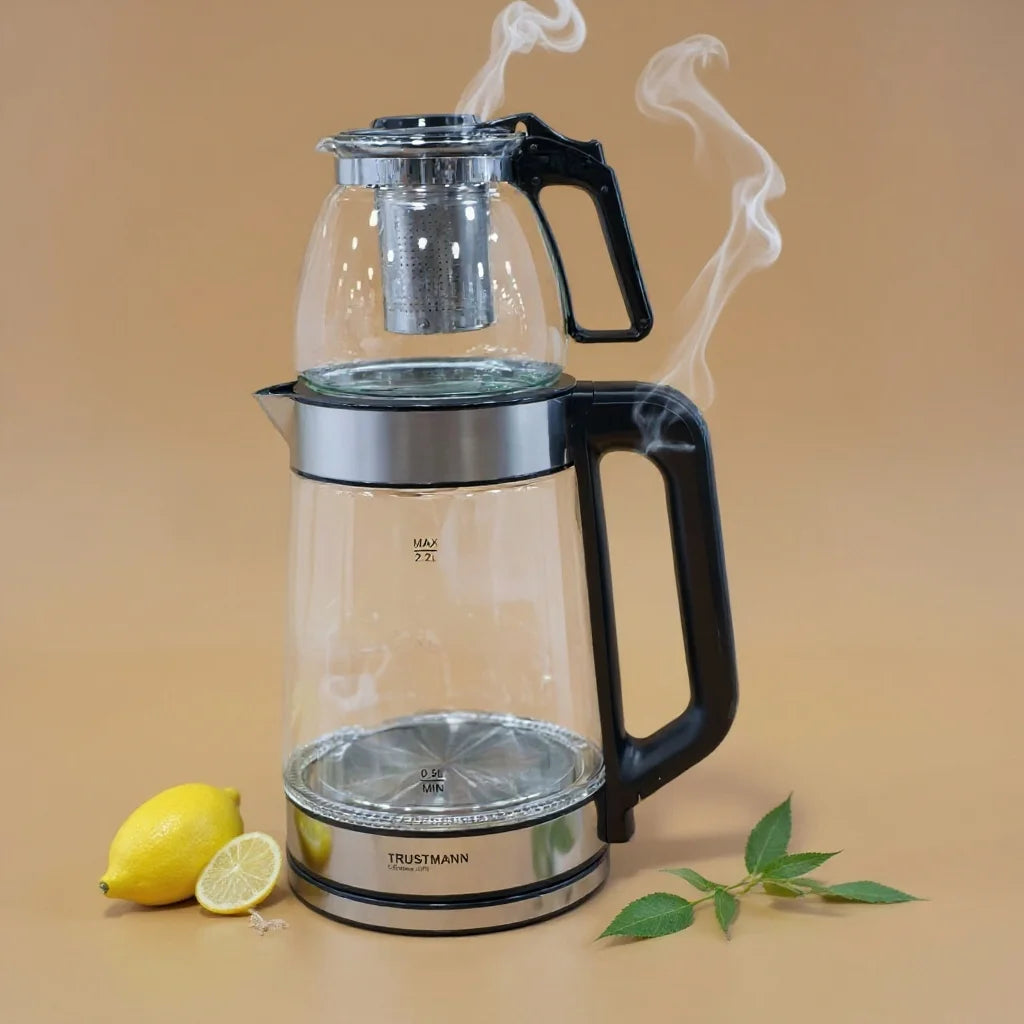 غلاية كهربائية وصانعة شاي2 في1